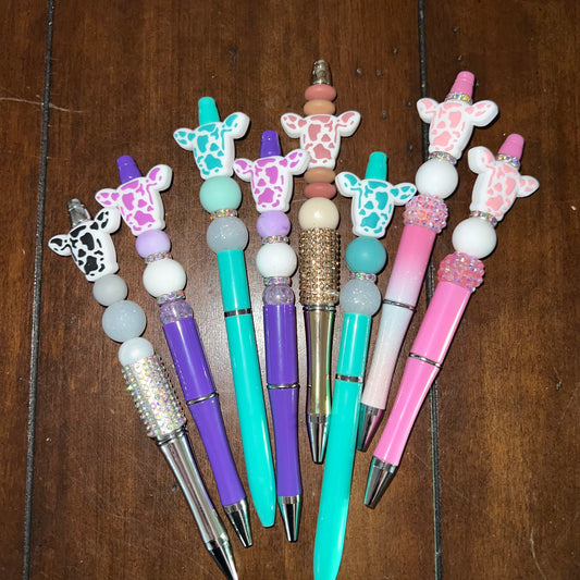 Cow Beaded Pens