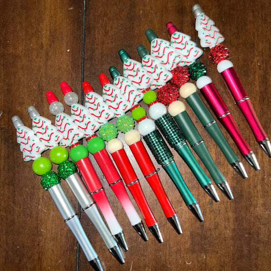 Christmas Cake Beaded Pens