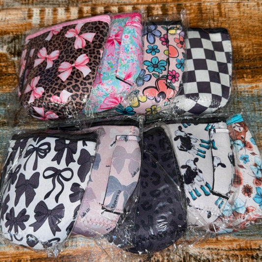 Iced Coffee Koozies (3 sizes available) Multiple Designs