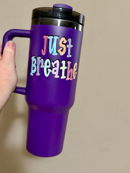 Just Breathe 40oz Tumbler