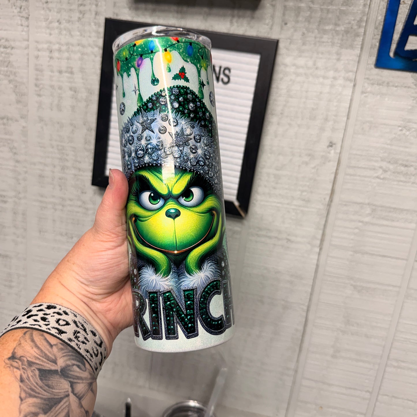 Green Rinchy Holographic Tumbler