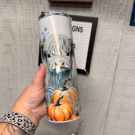 White Highland Holographic Tumbler