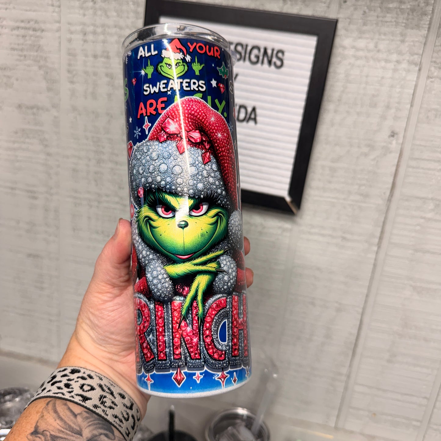 Red Rinchy Holographic Tumbler
