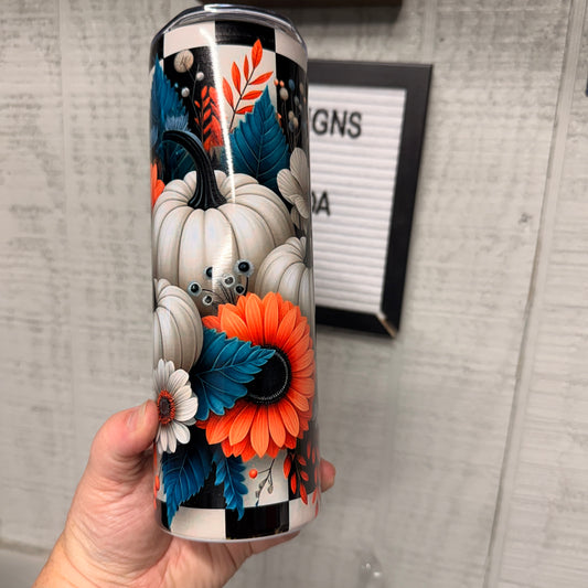 Checkered Fall Tumbler
