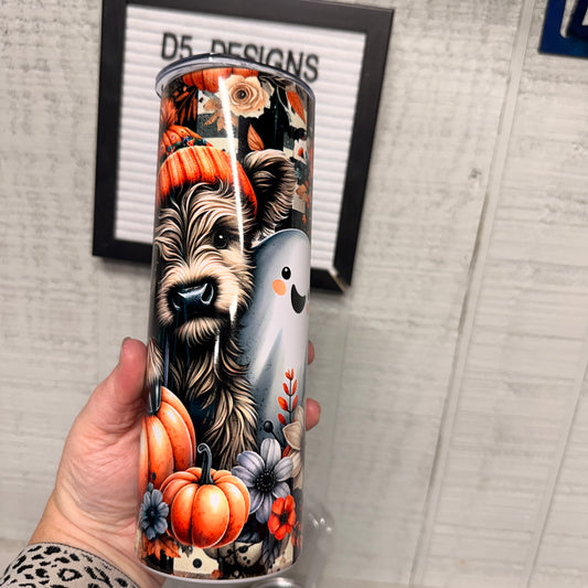 Highland Cow & Ghost Tumbler