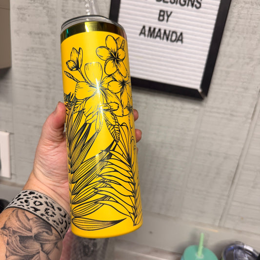 Hawaiian Engraved Tumbler