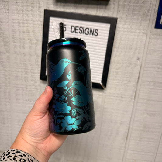 Hummingbird Engraved Tumbler