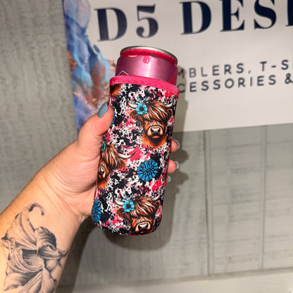 Skinny Neoprene Can Koozie