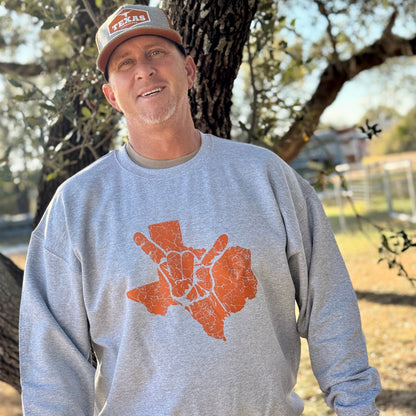 Longhorns Grunge Sweatshirt