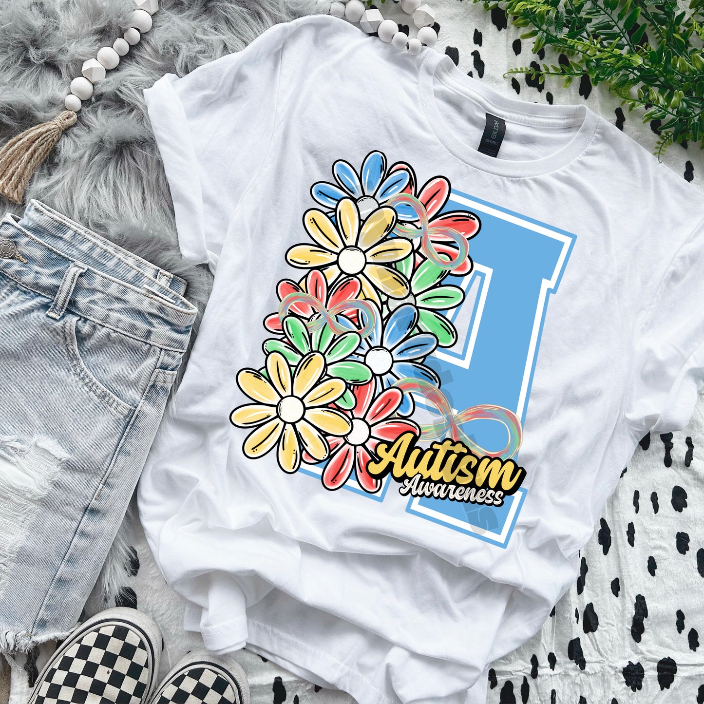 Autism Awareness Floral