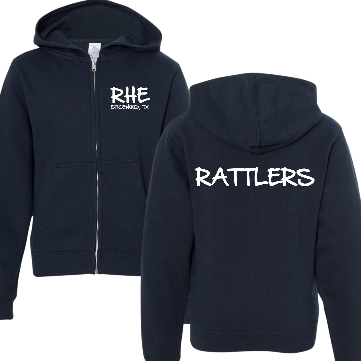 RHE Rattlers Zip Up Hoodie