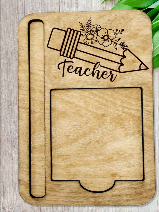 Teacher Notepad/Pen Holder