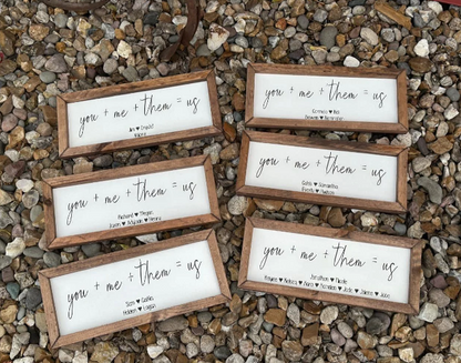 You+Me+Them=Us Wall Plaque