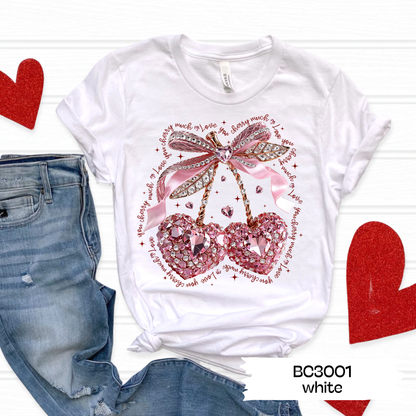 Faux Rhinestone Cherries