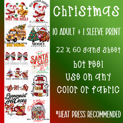 Christmas Pre-Made Gang Sheet