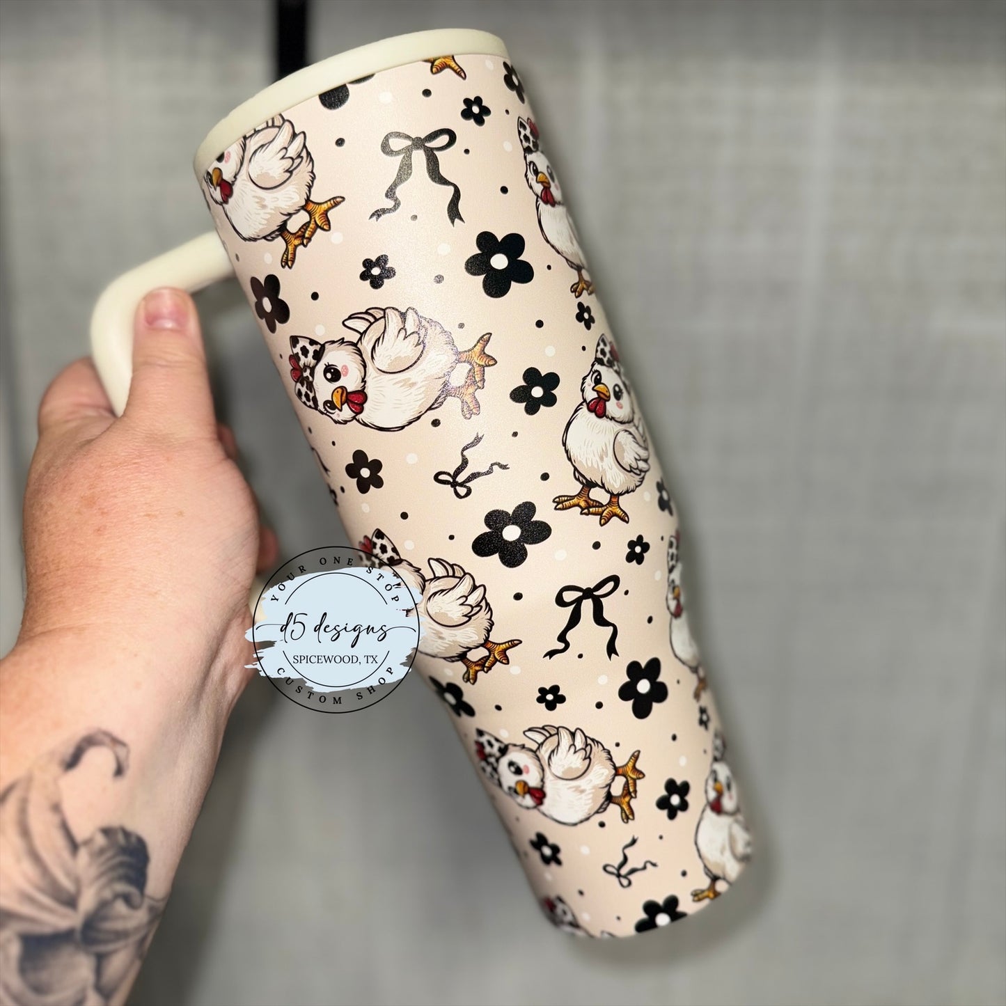 Cow Bow Chicken 40oz Tumbler