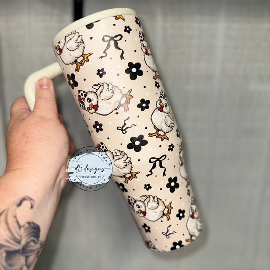 Cow Bow Chicken 40oz Tumbler