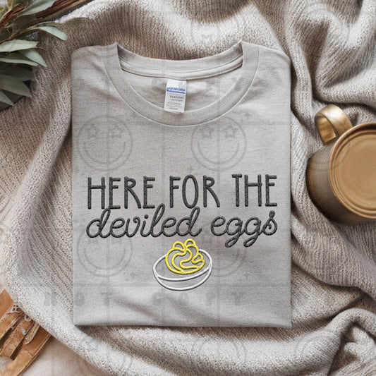 Here for the Deviled Eggs FAUX Embroidery