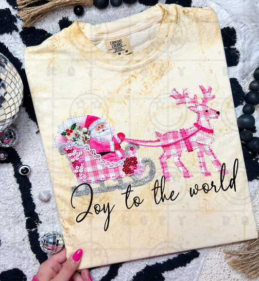 Joy to the World FAUX Embroidery