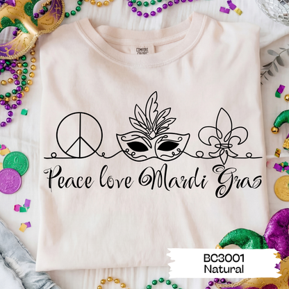 Peace Love Mardi Gras