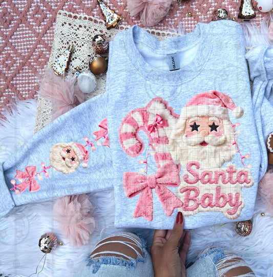 Pink Santa Baby FAUX Fur