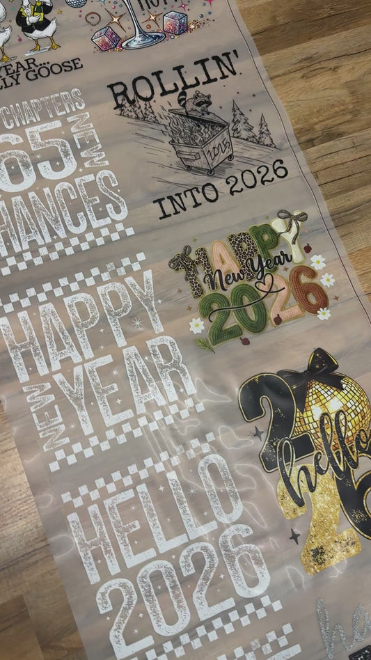 New Year Pre-Made Gang Sheet