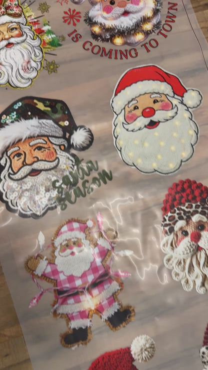 Santa Pre-Made Gang Sheet