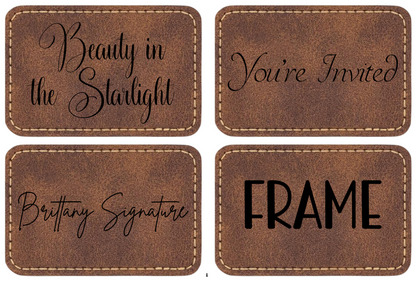 Custom Engraved Name Patches