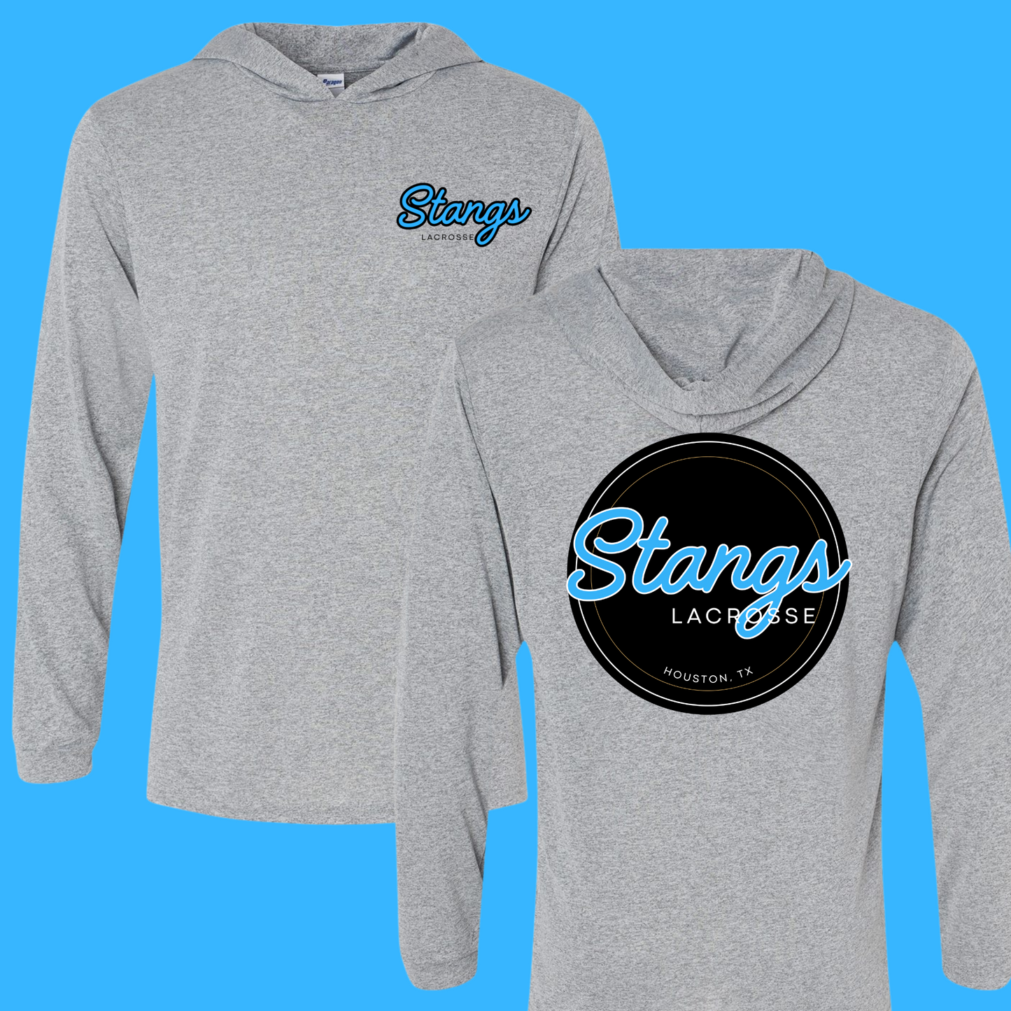 Stangs Lacrosse Hooded Long Sleeve