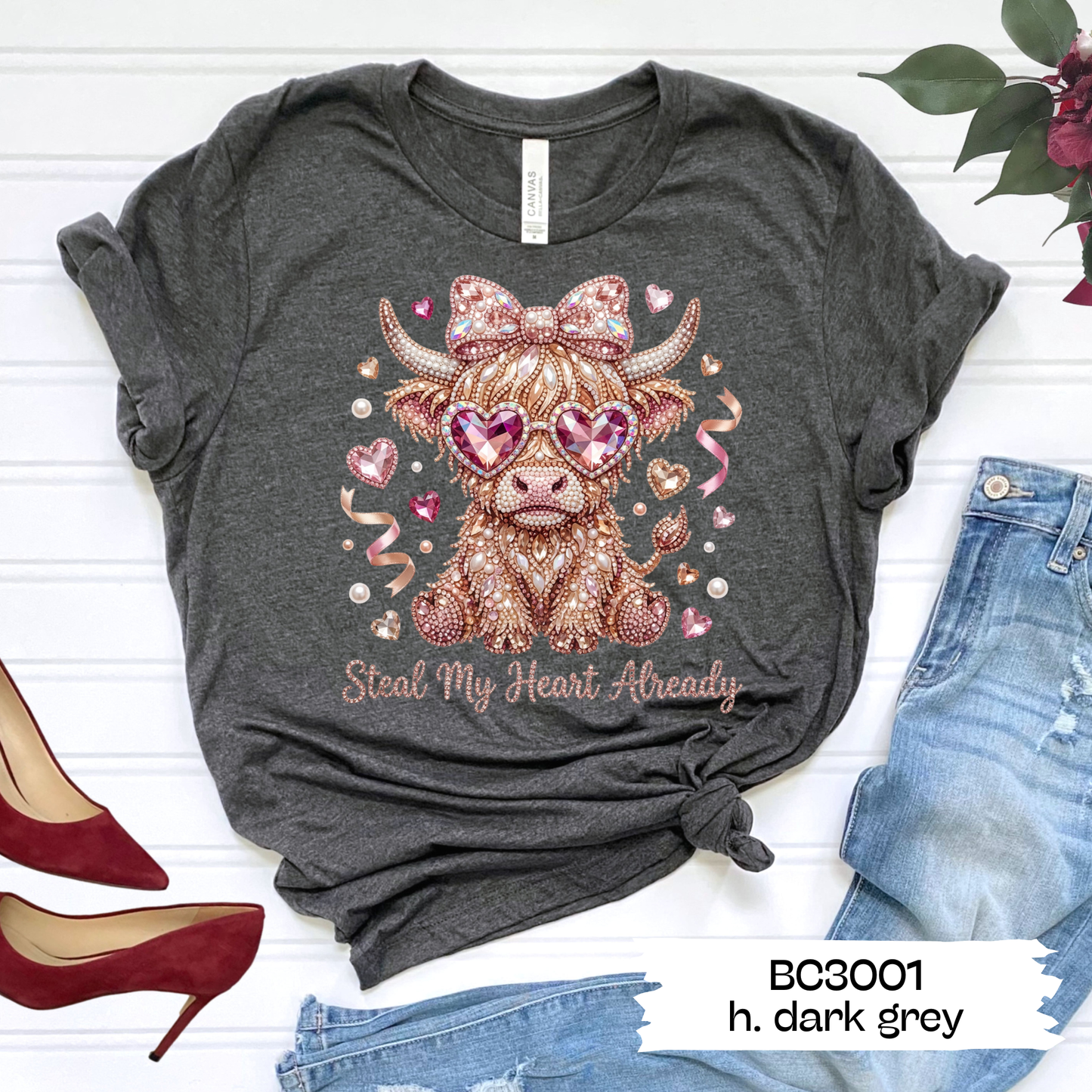 Steal My Heart Highland Faux Rhinestone